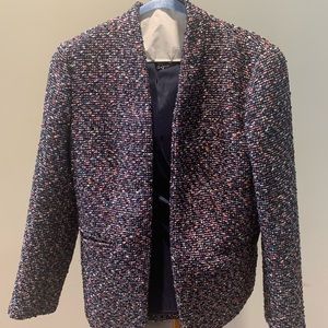 JCrew - blazer - US 2 - woman - blue multi-tweed
